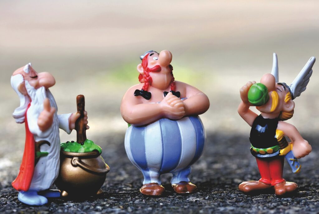Asterix - Obelix - Miraculix; 
Quelle Pixabay